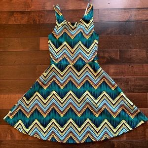 Geo Skater Dress
